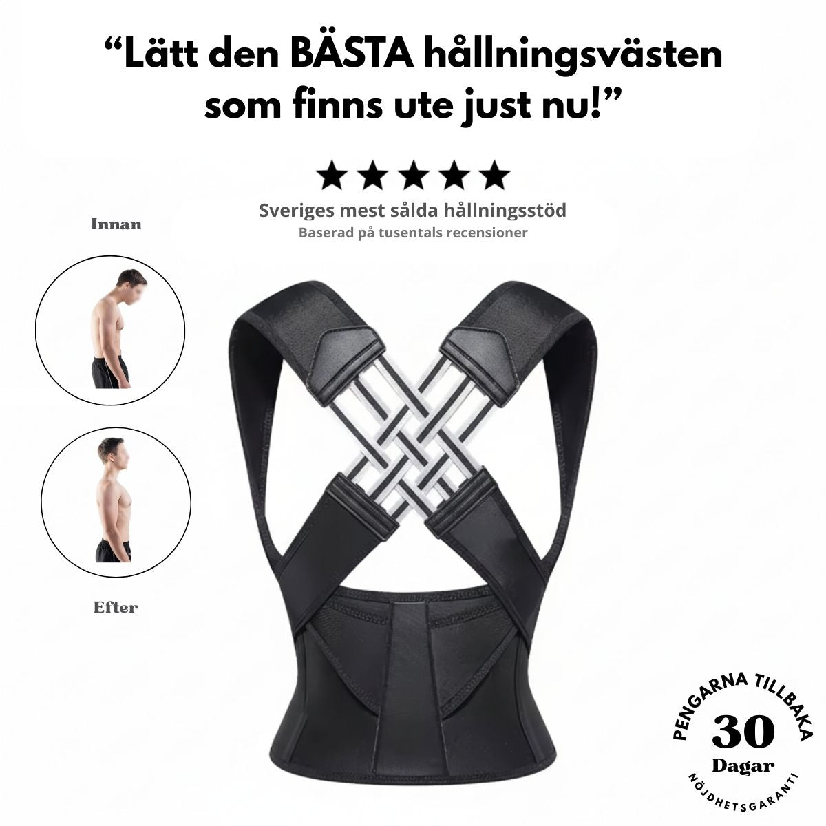 Ergostöd™ – ergonomisk hållningsväst